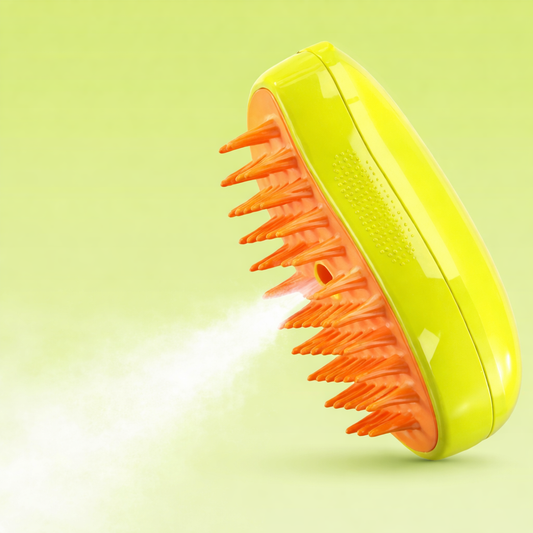 Cepillo a Vapor para Gatos y Perros – Masaje Relajante y Eliminación Eficaz del Pelo Suelto